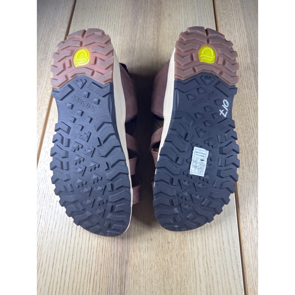 Strole Soft Stride Brown Leather Strappy Comfort Walking Sandals Womens 10 - Picture 4 of 7